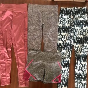leggins and short for exercise